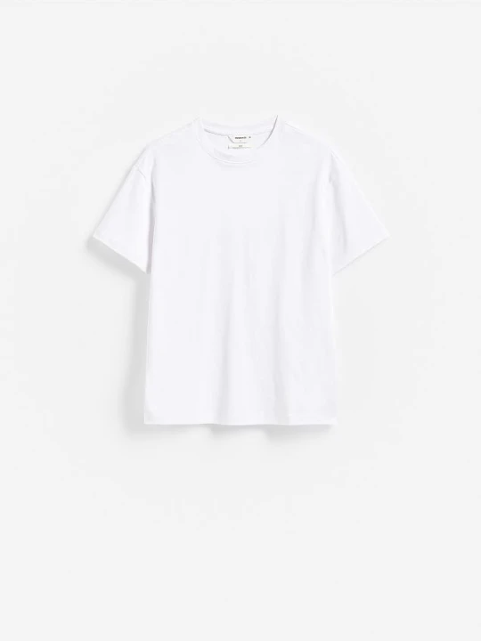 Zdjęcie produktu Reserved - T-shirt boxy z bawełną - biały