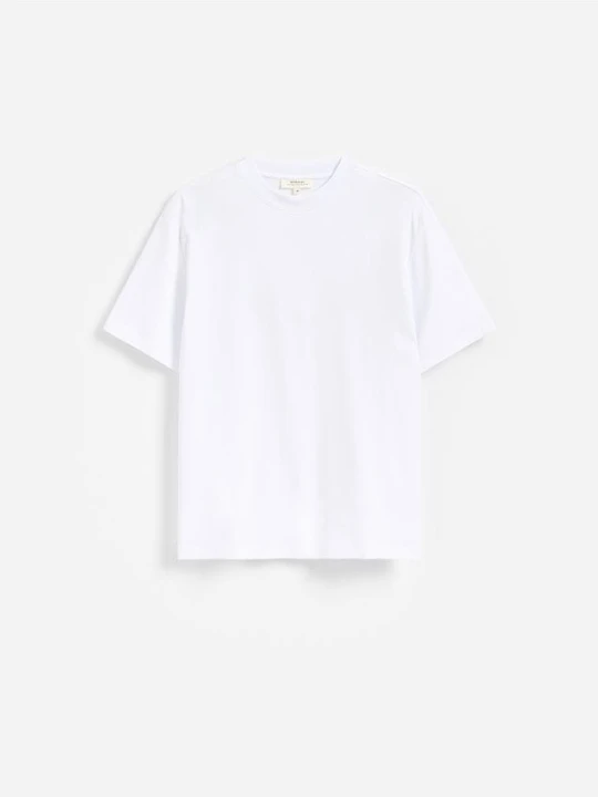 Zdjęcie produktu Reserved - T-shirt boxy z bawełny merceryzowanej - biały