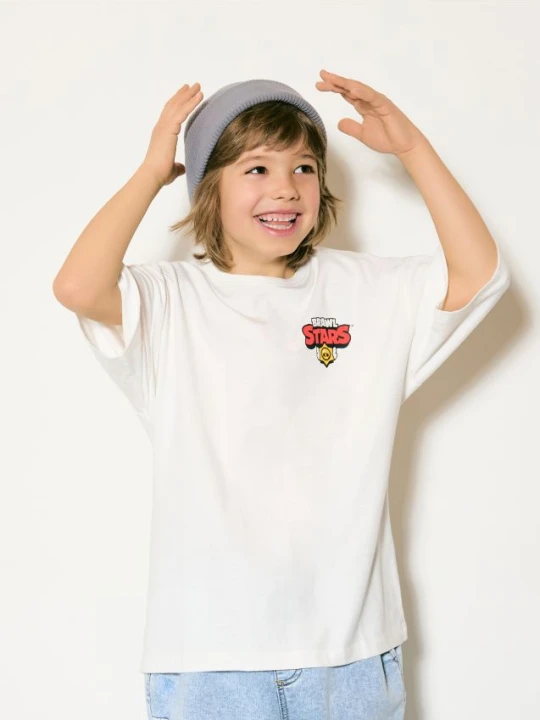 Zdjęcie produktu Reserved - T-shirt Brawl Stars - złamana biel