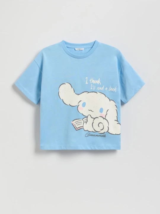 Zdjęcie produktu Reserved - T-shirt Cinnamoroll - jasnoniebieski