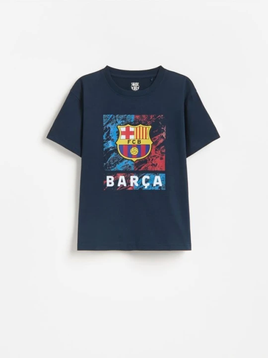 Zdjęcie produktu Reserved - T-shirt FC Barcelona - granatowy