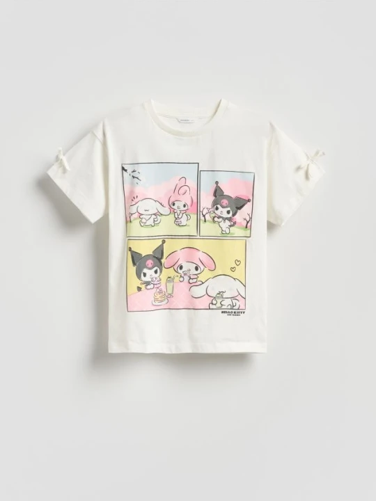 Zdjęcie produktu Reserved - T-shirt Hello Kitty and Friends - złamana biel