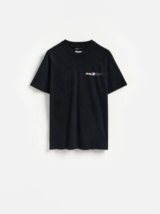 Zdjęcie produktu Reserved - T-shirt Jeep - czarny