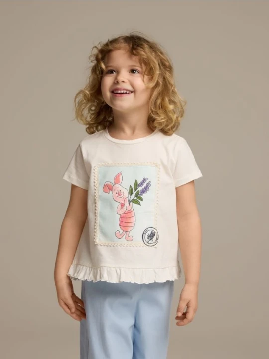 Zdjęcie produktu Reserved - T-shirt Kubuś i Przyjaciele - złamana biel
