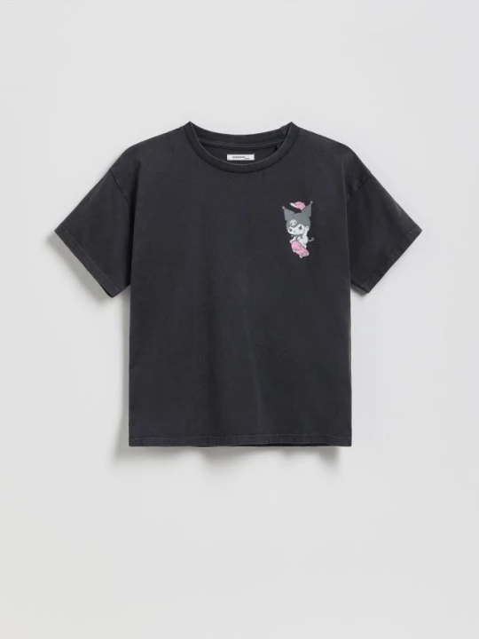 Zdjęcie produktu Reserved - T-shirt Kuromi - czarny