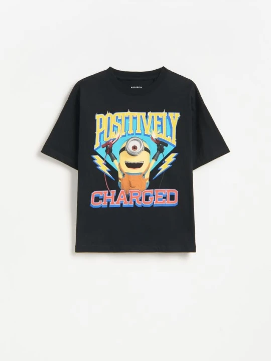 Zdjęcie produktu Reserved - T-shirt Minionki - czarny