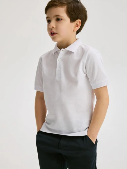Zdjęcie produktu Reserved - T-shirt polo - biały