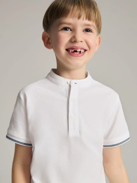 Zdjęcie produktu Reserved - T-shirt polo - biały