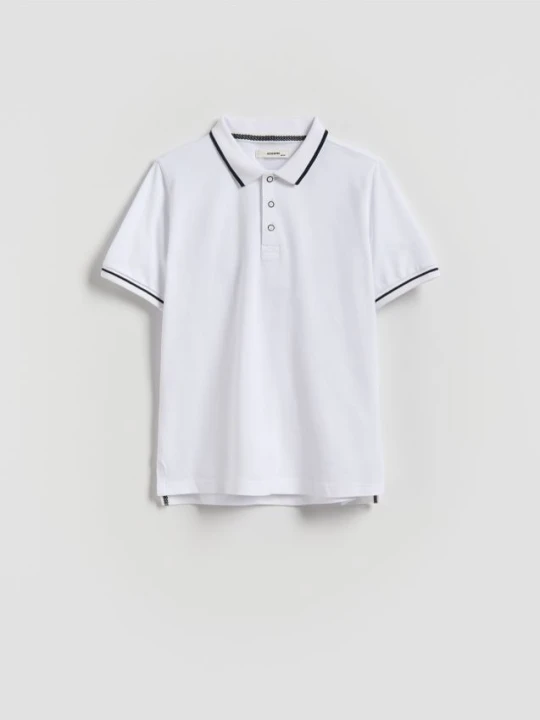 Zdjęcie produktu Reserved - T-shirt polo - biały