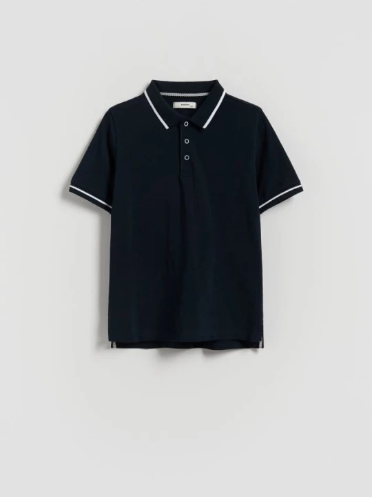Zdjęcie produktu Reserved - T-shirt polo - granatowy