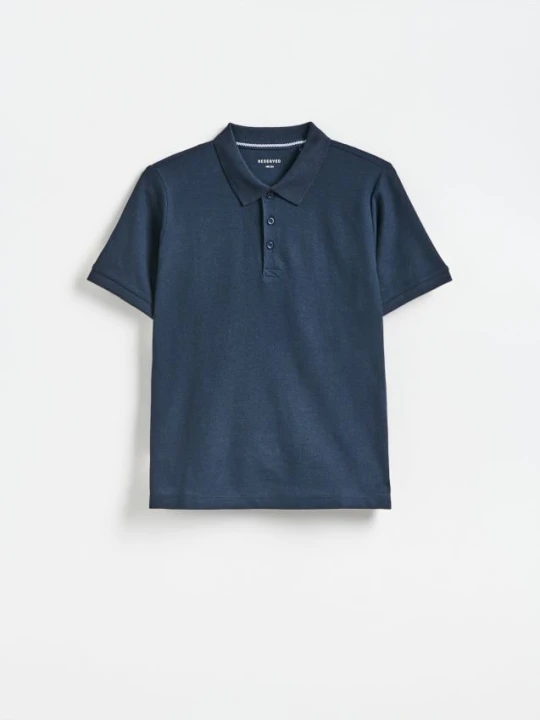 Zdjęcie produktu Reserved - T-shirt polo - granatowy