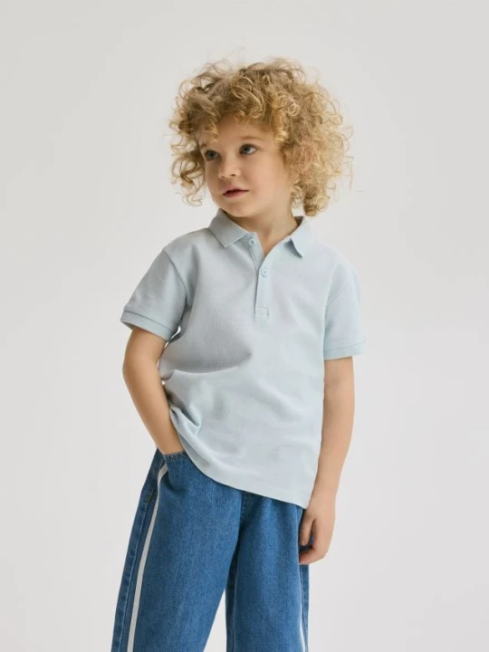 Zdjęcie produktu Reserved - T-shirt polo - jasnoniebieski