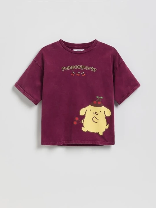 Zdjęcie produktu Reserved - T-shirt Pompompurin - bordowy