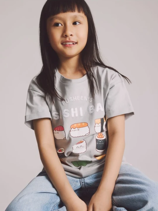 Zdjęcie produktu Reserved - T-shirt Pusheen - jasnoszary