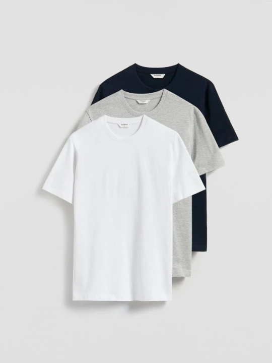 Zdjęcie produktu Reserved - T-shirt regular 3 pack - wielobarwny