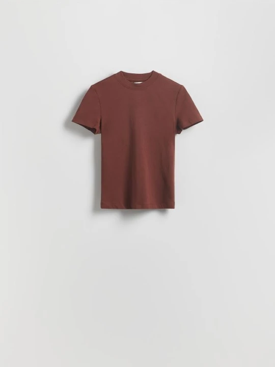 Zdjęcie produktu Reserved - T-shirt regular - brązowy