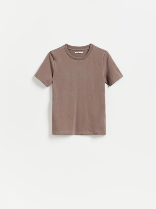 Zdjęcie produktu Reserved - T-shirt regular - brązowy