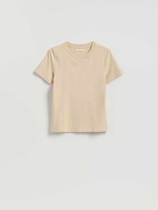 Zdjęcie produktu Reserved - T-shirt regular - kremowy