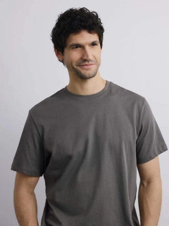 Zdjęcie produktu Reserved - T-shirt regular z bawełny - szary