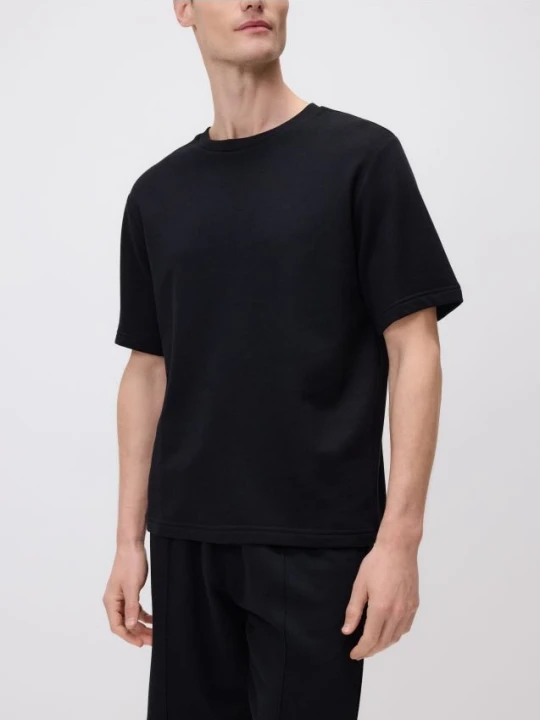 Zdjęcie produktu Reserved - T-shirt regular z włóknem bambusowym - czarny