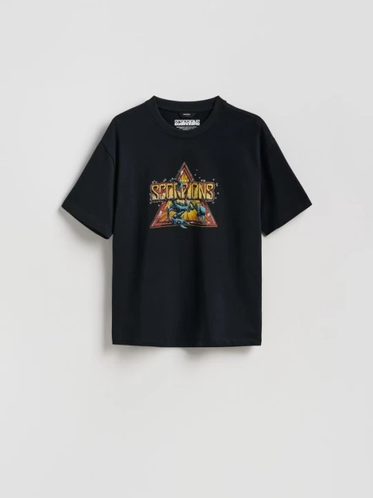 Zdjęcie produktu Reserved - T-shirt Scorpions - czarny