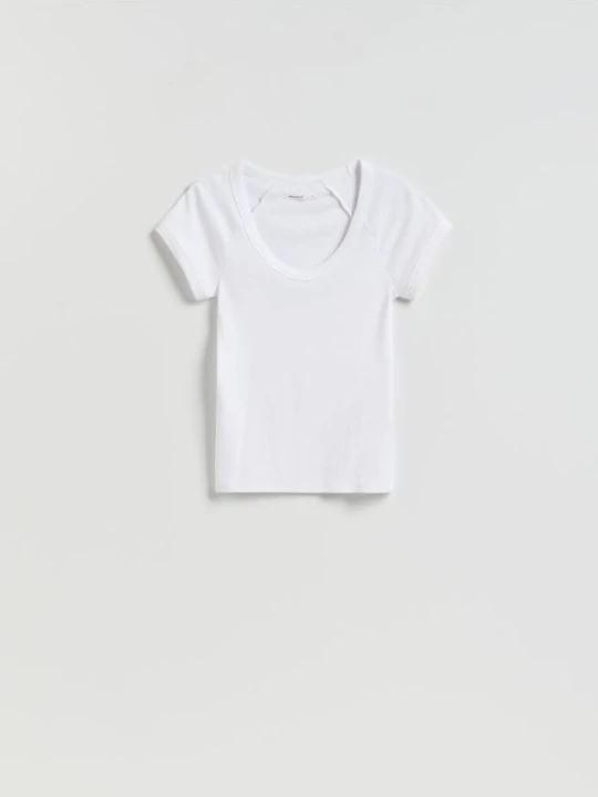 Zdjęcie produktu Reserved - T-shirt slim fit - biały