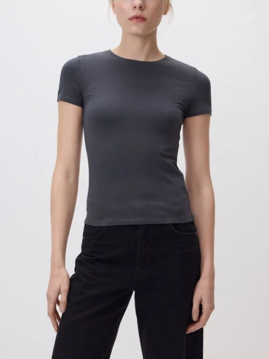 Zdjęcie produktu Reserved - T-shirt slim fit - ciemnoszary