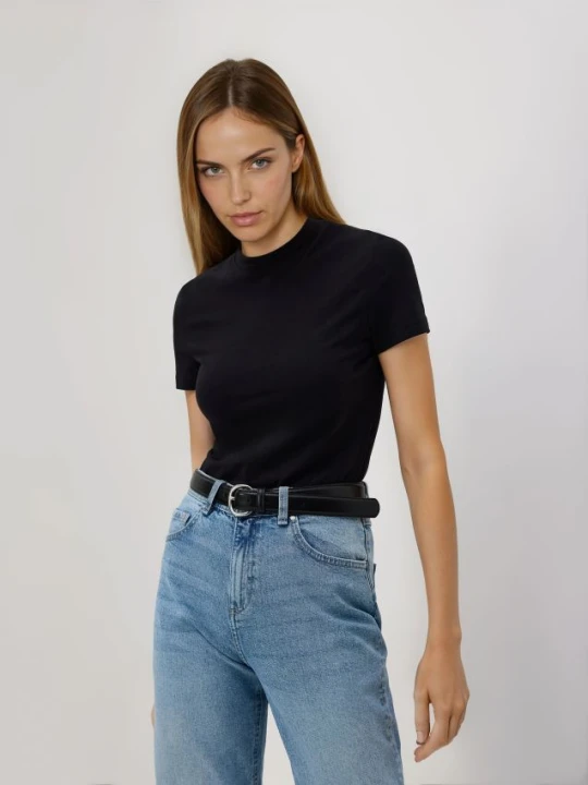 Zdjęcie produktu Reserved - T-shirt slim fit - czarny