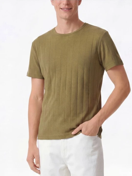 Zdjęcie produktu Reserved - T-shirt slim fit - oliwkowy