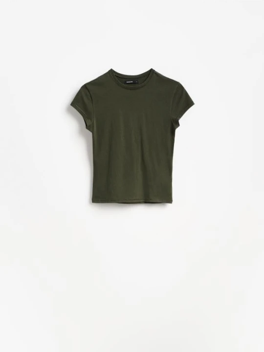 Zdjęcie produktu Reserved - T-shirt slim fit - oliwkowy