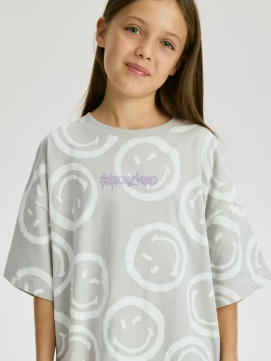 Zdjęcie produktu Reserved - T-shirt SmileyWorld® - jasnoszary