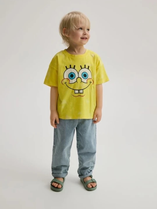 Zdjęcie produktu Reserved - T-shirt SpongeBob - żółty