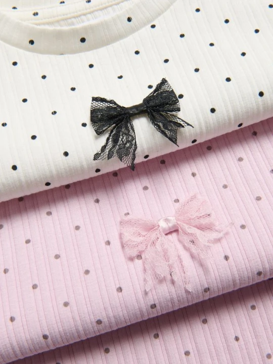 Zdjęcie produktu Reserved - T-shirt w kropki - złamana biel