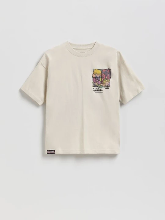 Zdjęcie produktu Reserved - T-shirt Yu-Gi-Oh! - jasnoszary