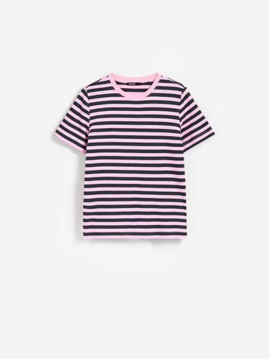 Zdjęcie produktu Reserved - T-shirt z bawełny merceryzowanej - ciemnoszary