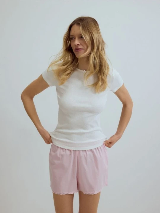 Zdjęcie produktu Reserved - T-shirt z modalem 2 pack - kremowy