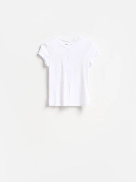 Zdjęcie produktu Reserved - T-shirt z modalem - biały