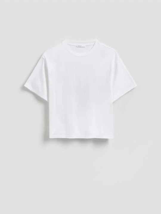 Zdjęcie produktu Reserved - T-shirt z modalem - biały