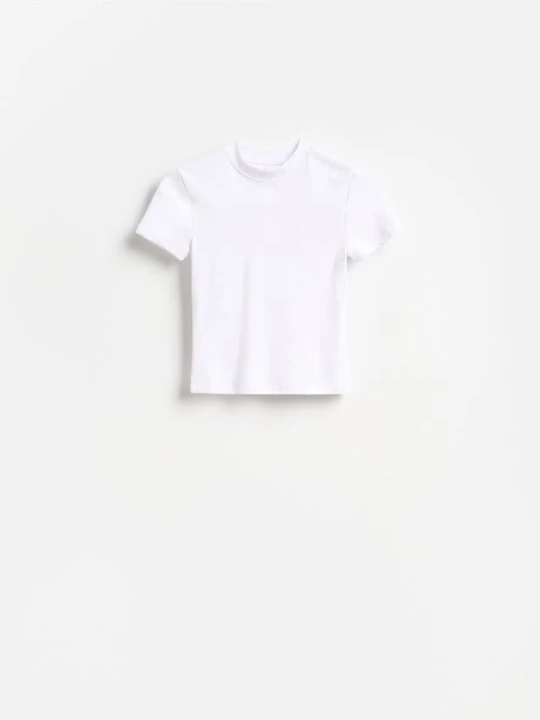 Zdjęcie produktu Reserved - T-shirt z modalem - biały