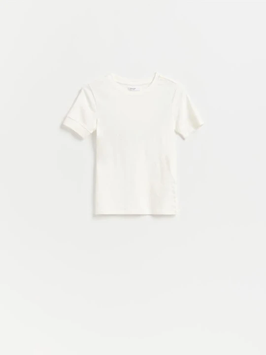 Zdjęcie produktu Reserved - T-shirt z modalem - biały
