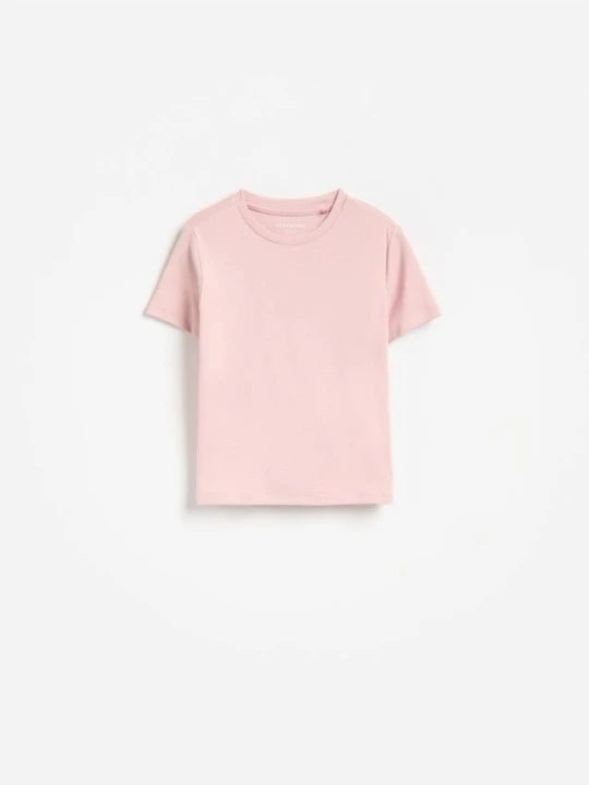 Zdjęcie produktu Reserved - T-shirt z modalem - brudny róż