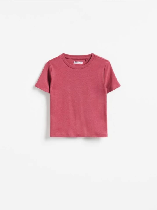 Zdjęcie produktu Reserved - T-shirt z modalem - jasnofioletowy