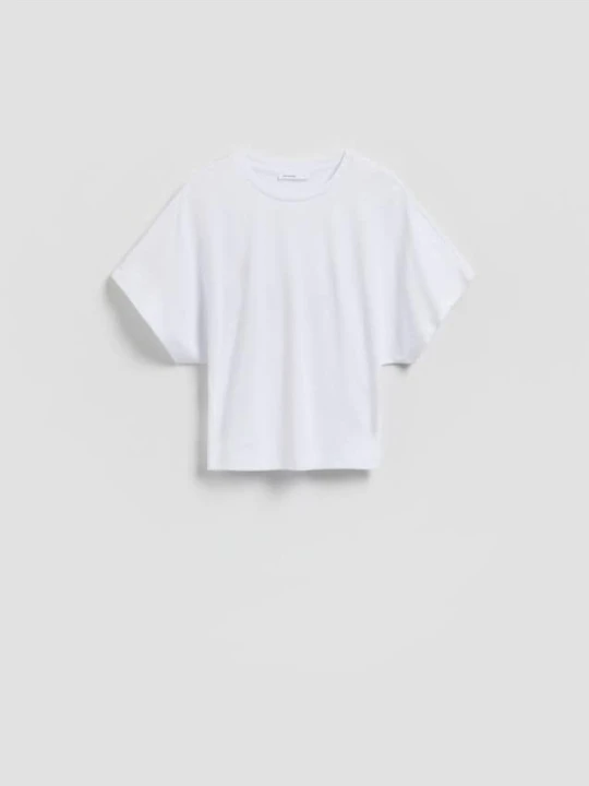 Zdjęcie produktu Reserved - T-shirt z modalem - złamana biel