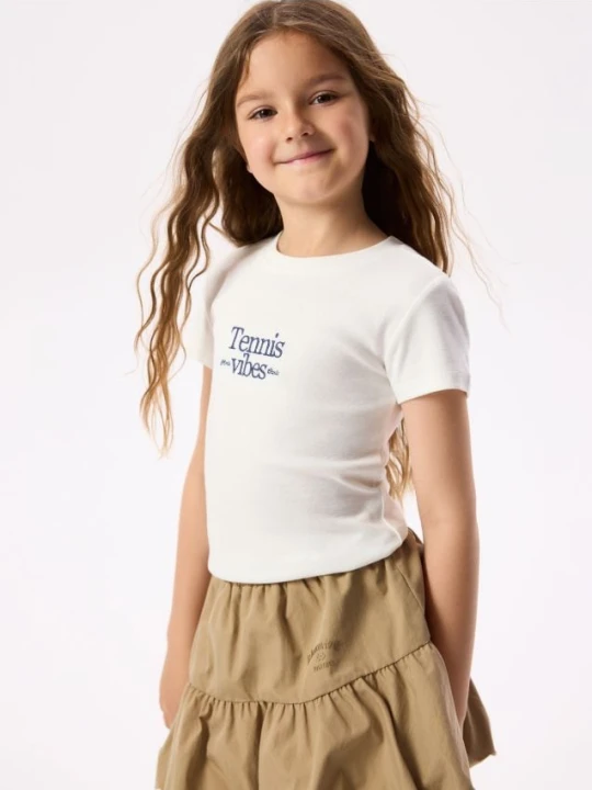 Zdjęcie produktu Reserved - T-shirt z modalem - złamana biel