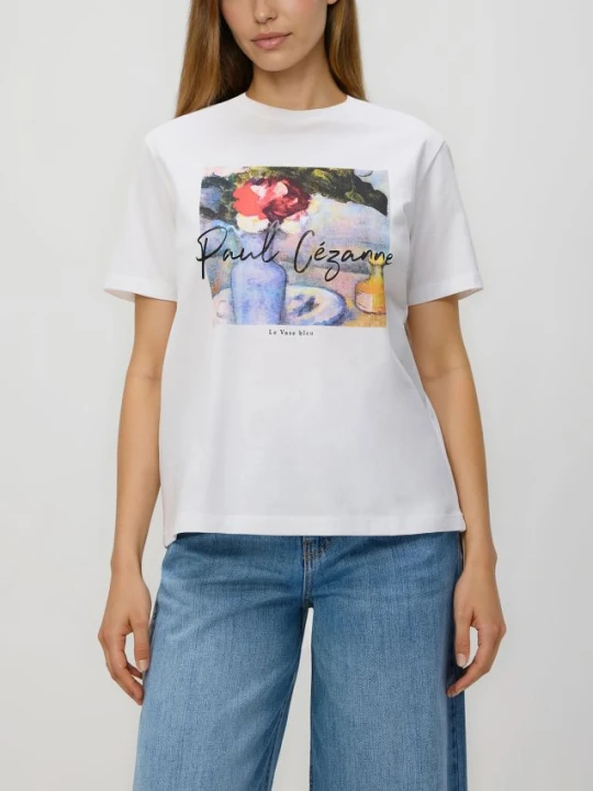 Zdjęcie produktu Reserved - T-shirt z nadrukiem - biały