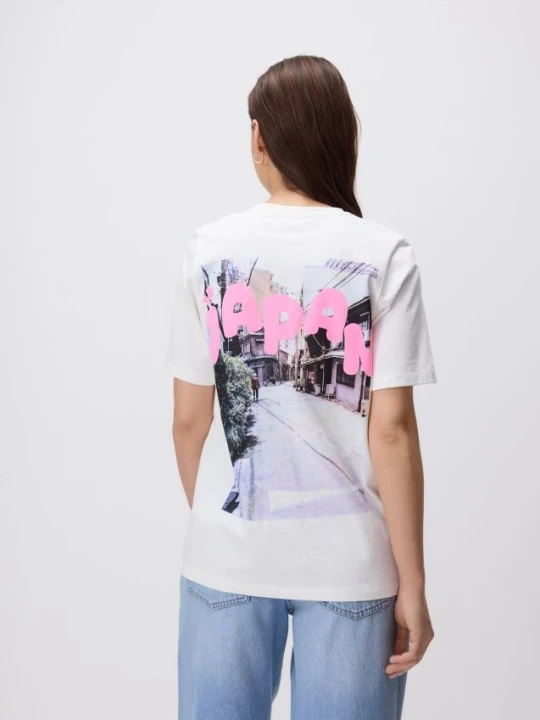 Zdjęcie produktu Reserved - T-shirt z nadrukiem - biały