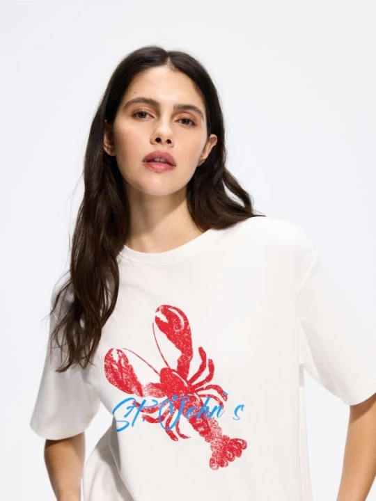 Zdjęcie produktu Reserved - T-shirt z nadrukiem - biały