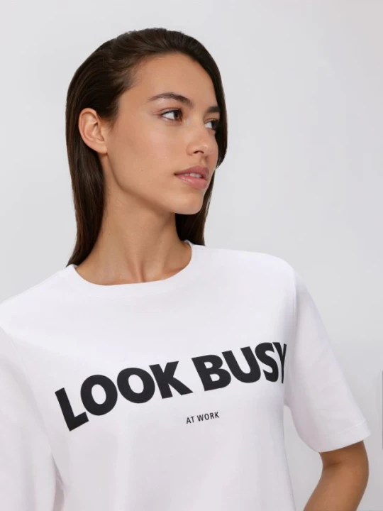 Zdjęcie produktu Reserved - T-shirt z nadrukiem - biały