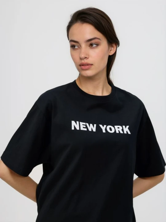 Zdjęcie produktu Reserved - T-shirt z nadrukiem - czarny