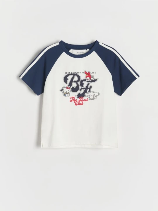 Zdjęcie produktu Reserved - T-shirt z nadrukiem Hello Kitty - granatowy